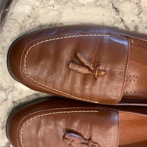 Classic Brown Leather Tassel Loafers women’s size 10 without box